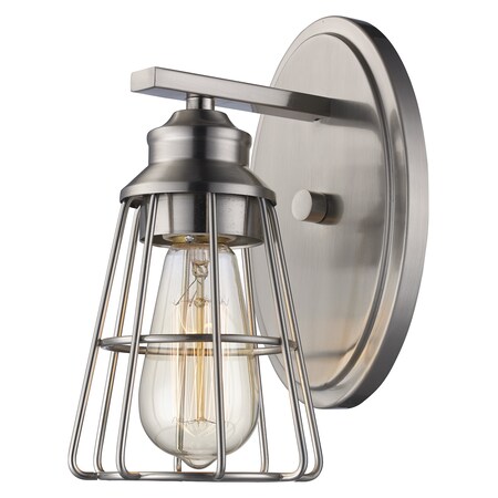 Trans Globe One Light-Sconce Tri Steel Cage-Bn 21191 BN